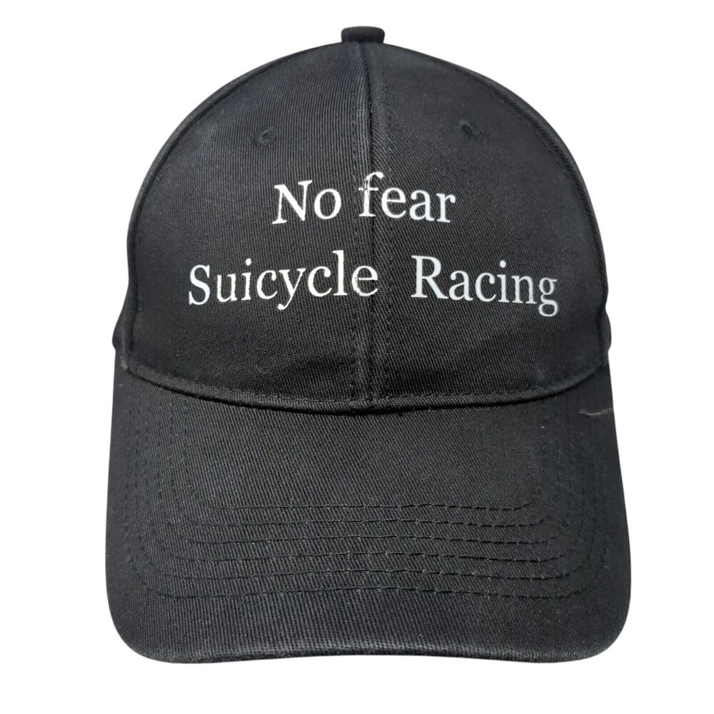 No Fear Suicycle Racing Slideback Hat Black One Size Adjustable 6 Panel Fashion